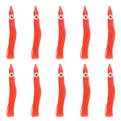 10Pcs 9cm Fishing Artificial Squid Octopus Soft Bait Lures Tackle Accessories