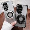 Shockproof Glitter Plating Magsafe Holder Case For Honor 200 100 90 80 70 60 Pro Soft Cover