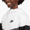 Nike Kids Sportswear Windrunner Water-Resistant Hooded Jacket With Logo Kids Outerwear Smoke-Grey FZ5516-100