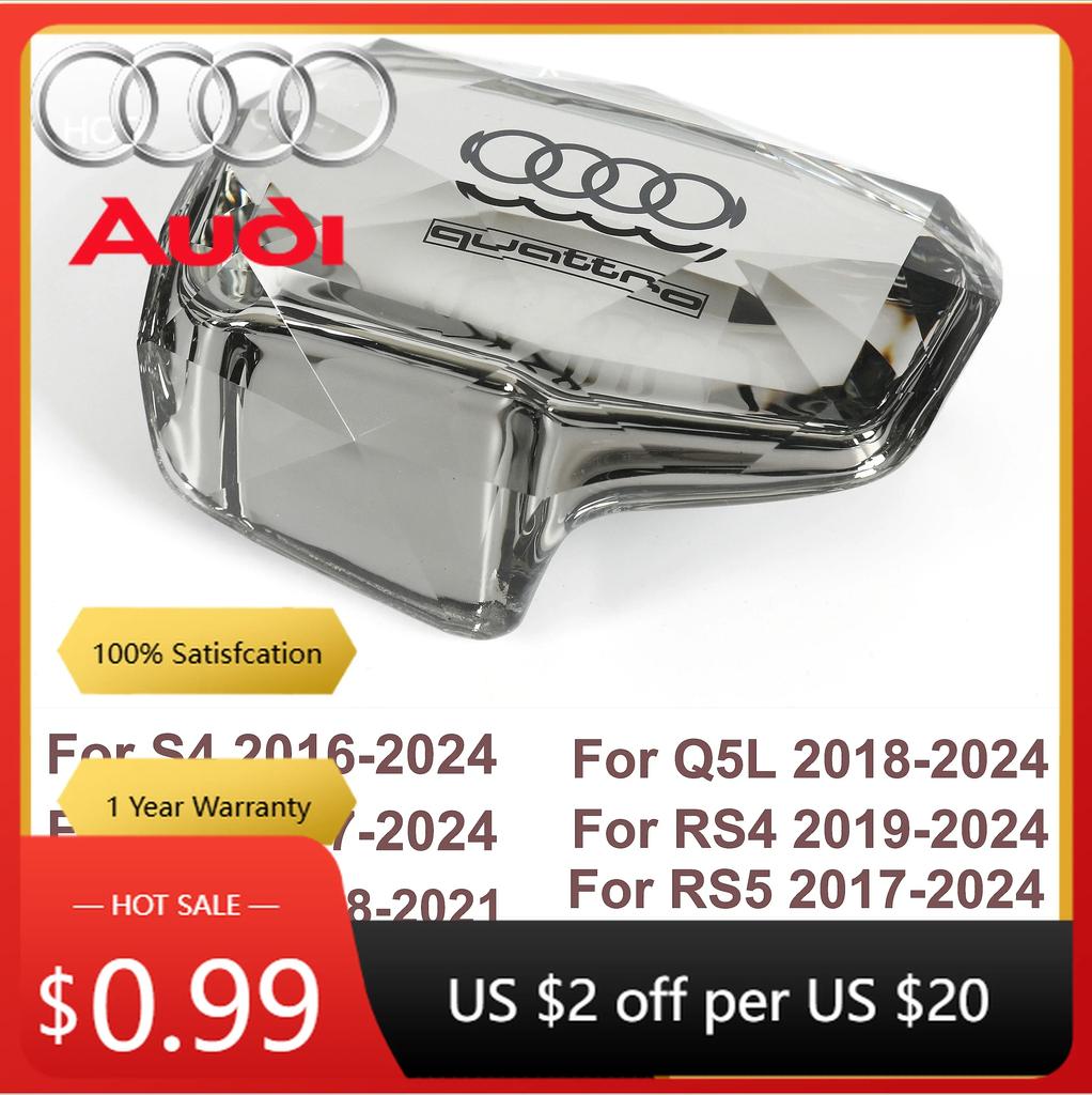 For Audi A5 Hub Caps Hot For Audi Right Drive RHD Crystal Gear Shift Knob Lever Handle Head Cover for Audi S4 S5 Q7 A4 Q5 RS4 RS5 A5