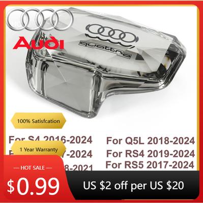 2026 Hot Hub Caps Hot For Qaz1 Right Drive RHD Crystal Gear Shift Knob Lever Handle Head Cover for Qaz1 S4 S5 Q7 A4 Q5 RS4 RS5 A5