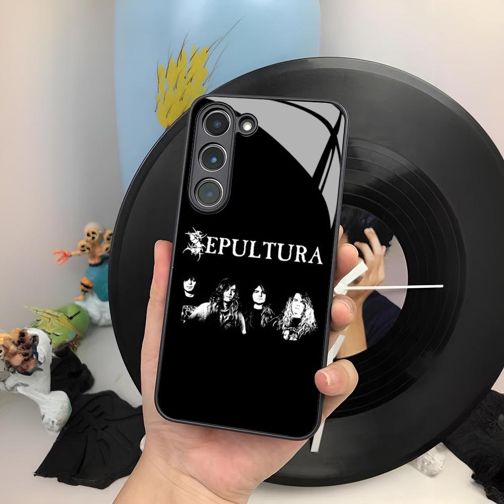 

Sepultura Phone Case For Samsung Galaxy S26 S25 S24 S23 S22 S20 S21 Ultra Plus Edge Fe Colored Silver Cover Galaxy S25