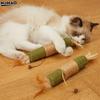 1/2PC Cat Toy Made Of Woody Smartweed Knotweed Teething Sticks Insect Gall Raffia Sisal Rope Teeth Cleaning Toy Cat TeasingStick