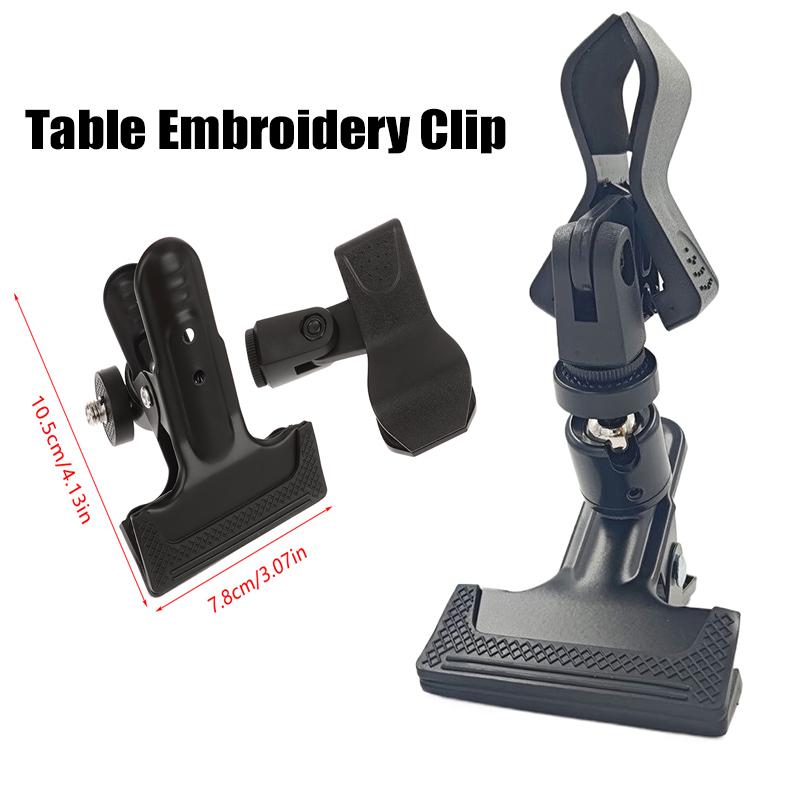 1 Adet Kanaviçe Klips Kelepçe Kaymaz Masa Kenarı Nakış Klipsi Ayarlanabilir Masa Kelepçesi 360 Derece Döndürme Metal Kamera Tripod Tutucu