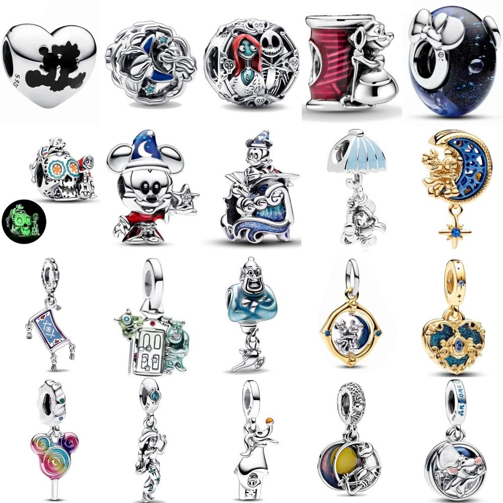 Brand New Copper Metal Cartoon Mouse Moon Bead Component Candy Pendant Bead Component Ideal Designed For European Authentic Original Bracelet High