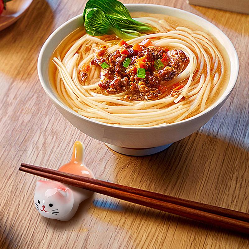 Держатель для палочек в виде кошки Керамический держатель для палочек Стойка Держатели и подставки для палочек Кухонный держатель для палочек Кошачьи украшения для дома