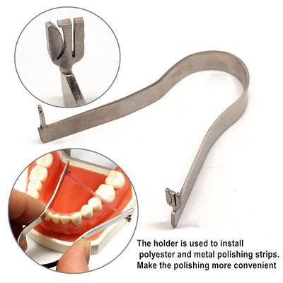 Stomatologiczny uchwyt do polerowania ze stali nierdzewnej Uniwersalny typ przedniego i tylnego paska do polerowania metalu i poliestru