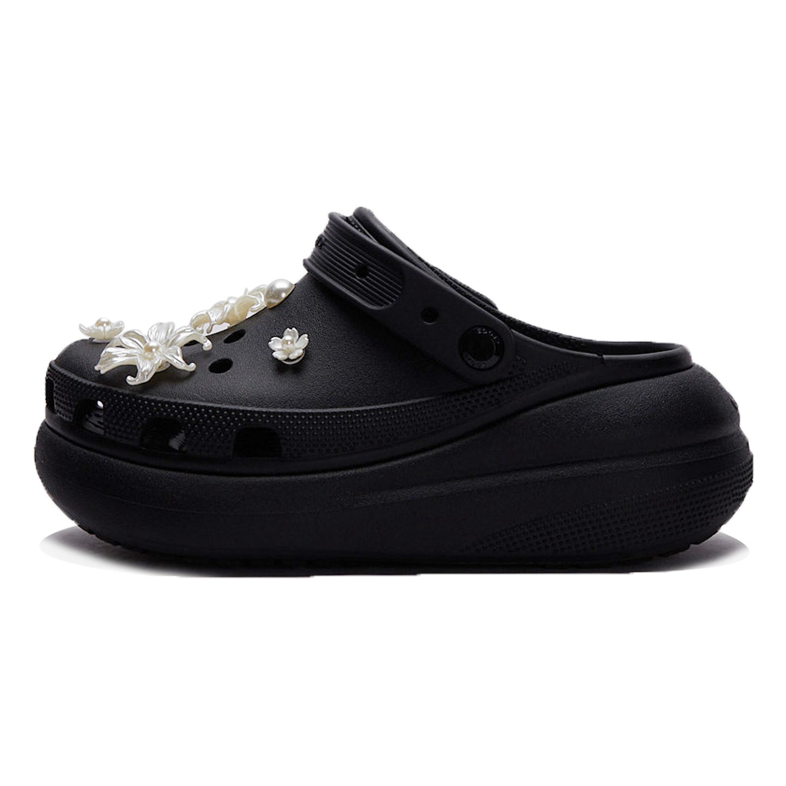 

Crocs EVA Желейные медузы Плавающий сад Сладкие дырочки Обувь Унисекс Черный 36-37 чёрный