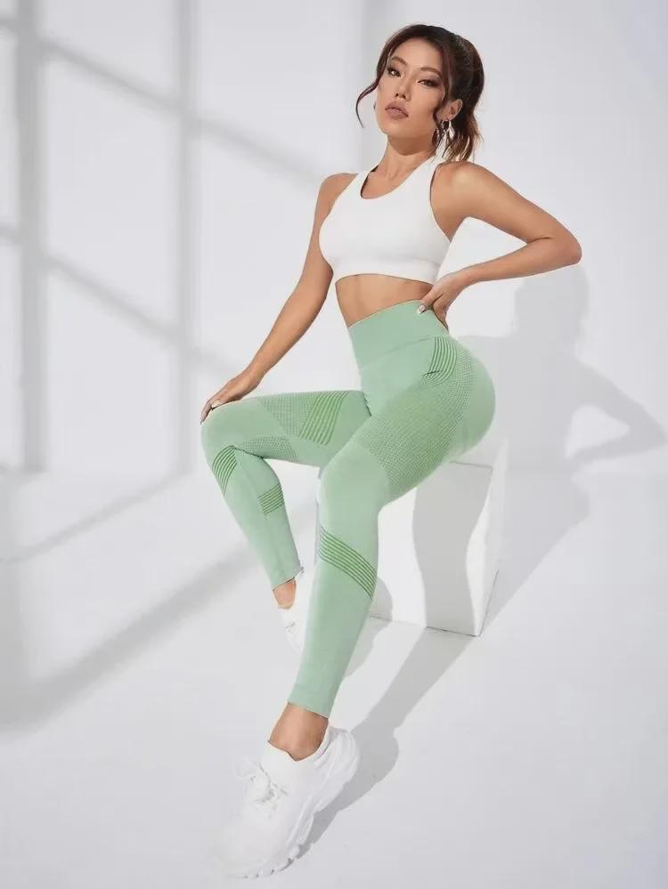 2025 High Waist Solid Color Hip-Lifting Yoga Pants for Women
