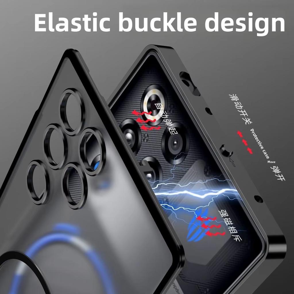 Magnetic Case For ZTE Red Magic 11 Pro Plus RedMagic 11 Pro Case Matte Acrylic Cover Skin-friendly Feel Red Magic 11 Pro+ Fundas