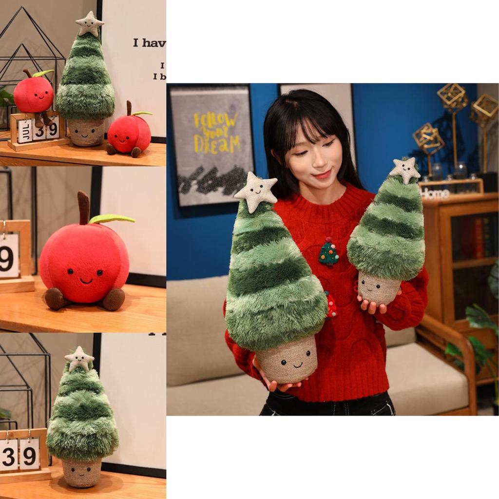 Christmas Tree Plush Toy With Pp Cotton Filling For Holiday Gift And Kids Play