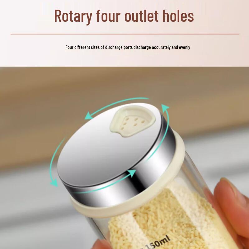 Beifu Modern Glass Spice & Oil Dispenser Set