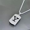 Simple Titanium Steel 26-Letter Necklace for Men and Women - Trendy Minimalist Design