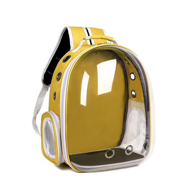 1Pc Panoramic Transparent Space Capsule Pet Backpack Breathable Cat Carrier Travel Bag