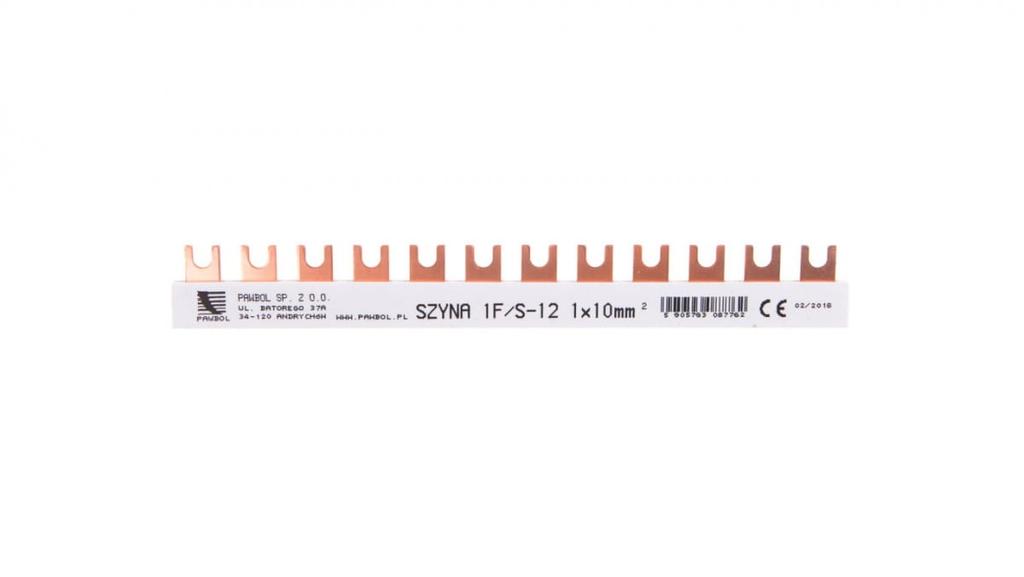 Connection busbar 1P 63A 10mm2 fork (12mod.) S-12 E.4300