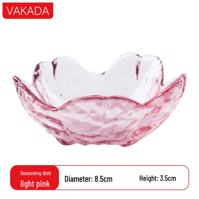 VAKADA Japanese Style Glass Dessert & Sauce Dish