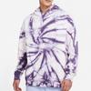 Pánská fialová sportovní mikina s kapucí Air Jordan Tie-Dye s velkým logem na zádech DR2647-135