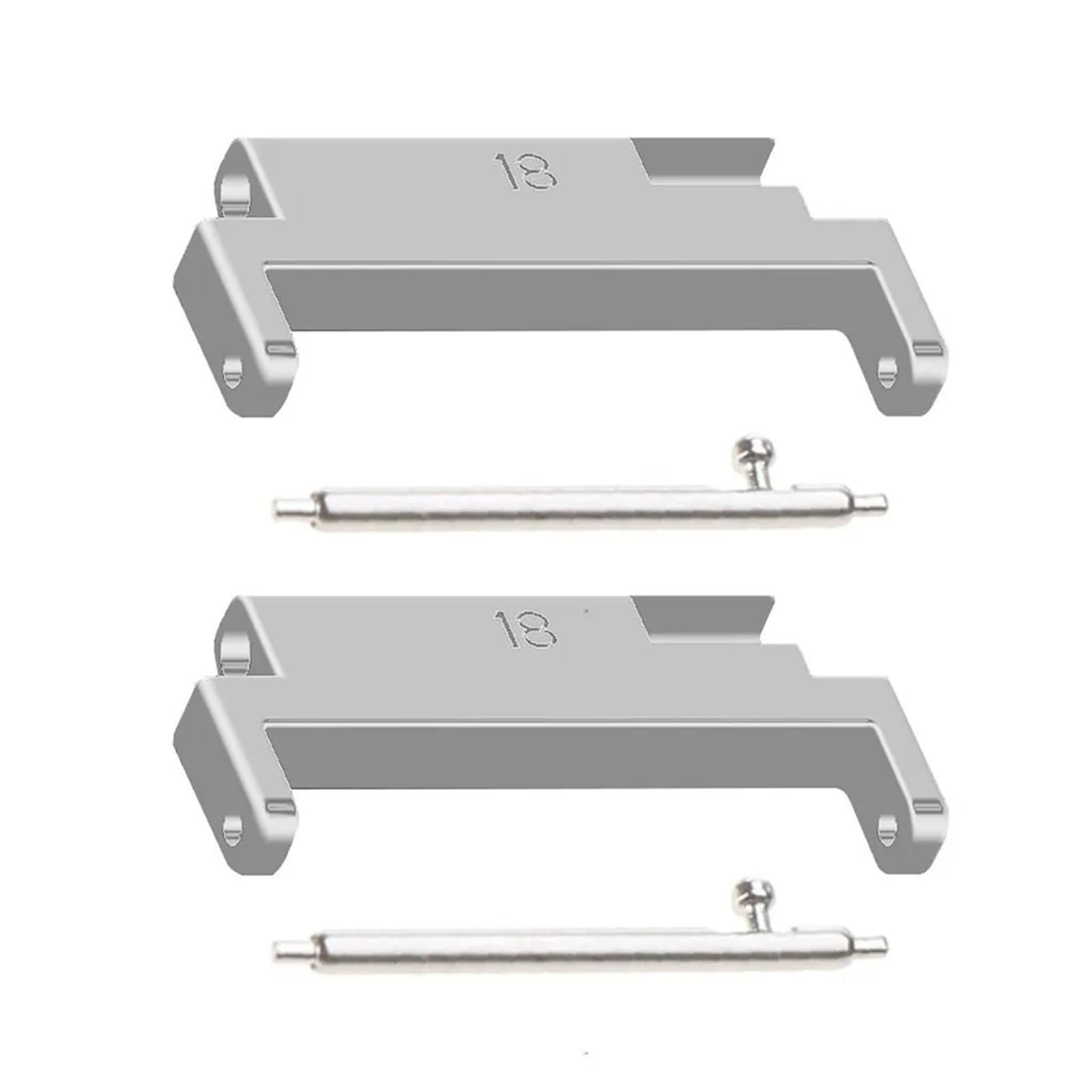 

Металлический соединитель для ремешка 18-20 мм, подходит для нескольких часов One Size серебряный