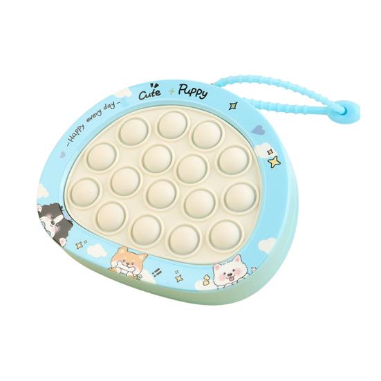 Push Bubble Game Console Keychain Pendant Stress Relief Mini Bubble Popping Game Machine Portable Bubble Squeeze Sensory Fidget Toy