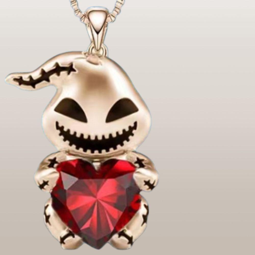 Zinc Zinc Alloy Devil Baby Neck Chain Trendy Sweater Chain Necklace Creative Baby Pendant Necklace  Girls