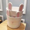 Cute Rabbit Basket Easter Bunny Ear Storage Bag Portable Candy Bag for Storing Cosmetics and Snacks