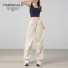 Mark Fairwhale Women's Loose Fit High-Waist Parachute Cargo Pants