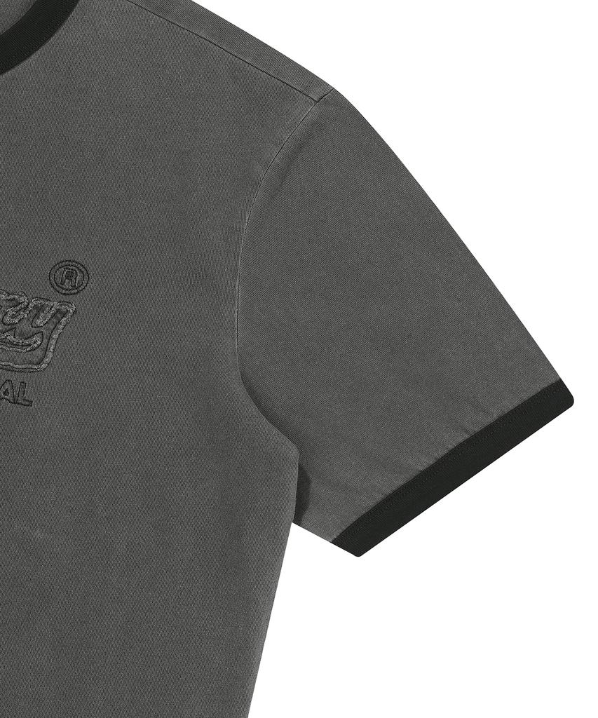 Syupeodeulai Patch Ringer T-Shirt Charcoal Sduiscq56Chl
