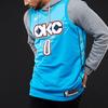 Nike NBA Russell Westbrook City Edition (Oklahoma City Thunder) Swingman Jersey Blue Men's AJ4632-445