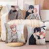 Loving Romantic 10 C-Count Pillow Case Anti-dustmite Pillow Invisible Zipper Silky Short Plush Sofa Cushion Cover