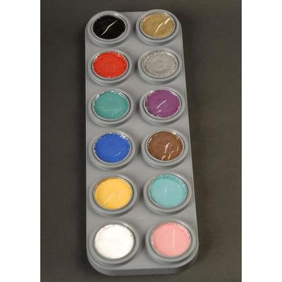 Grimas Face Paint Palette - 12 Colors - Water Based Makeup