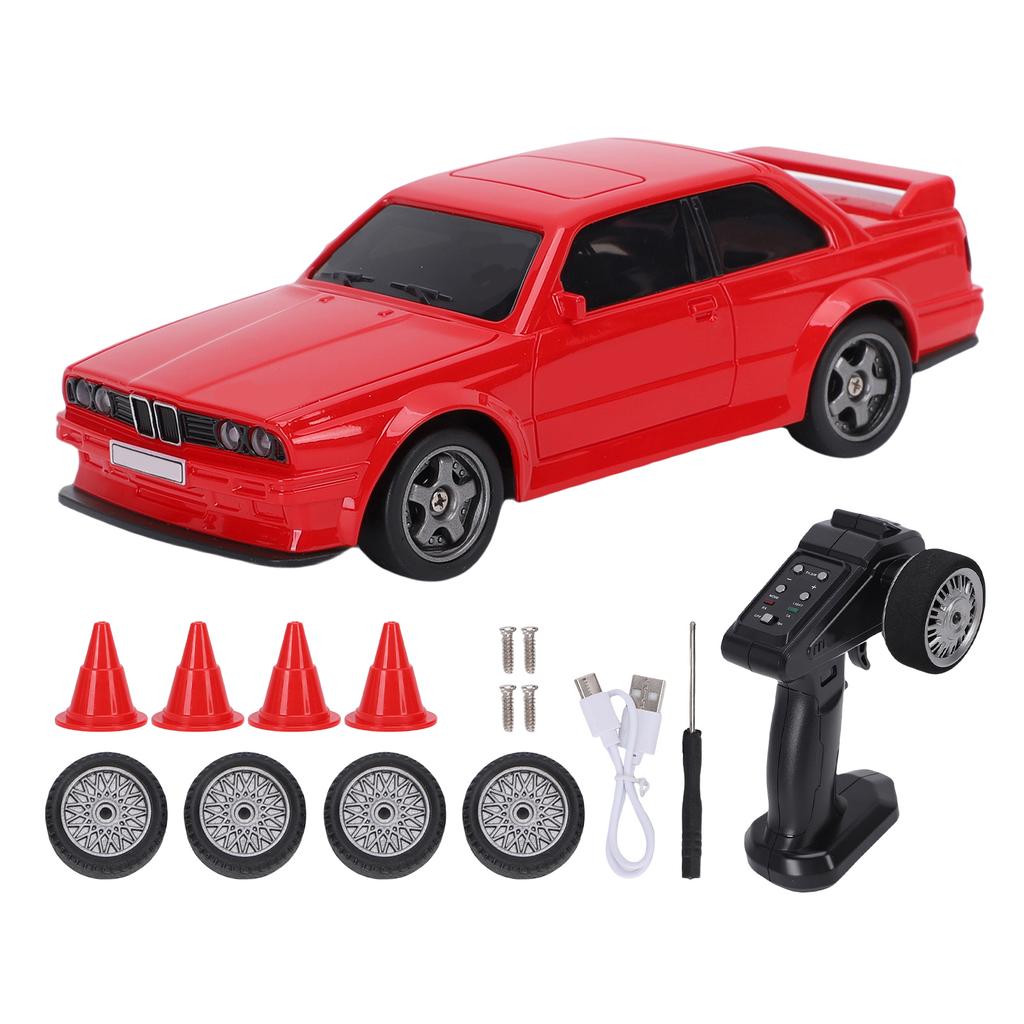 1Celsius43 Scale Drift RC Car with 2.4G Remote Control Front Rear Headlights 7-Color Ambient Light