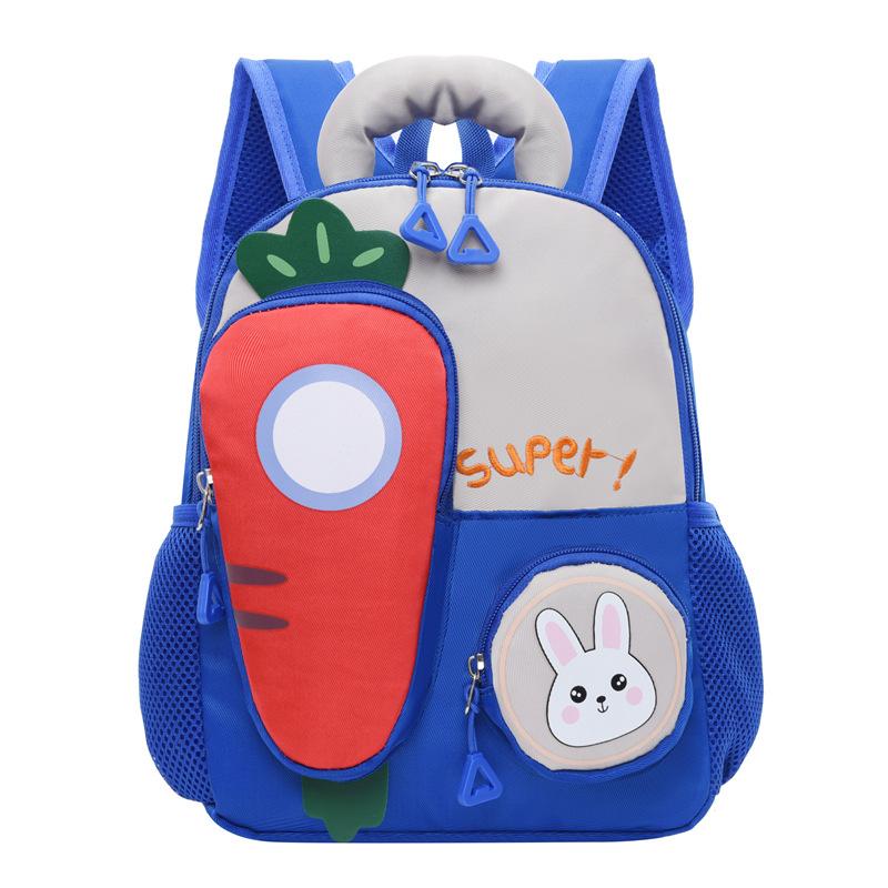 New Kindergarten Schoolbag Cartoon Animal Lightweight Girl and Children Waterproof Super Light Burden Reduction Backpack