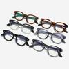  Fashion Men Round Glasses Anti Blue Light Rice Nail Women Eyeglass Fashion Luxury Retro Round Frame Computer Eyewear