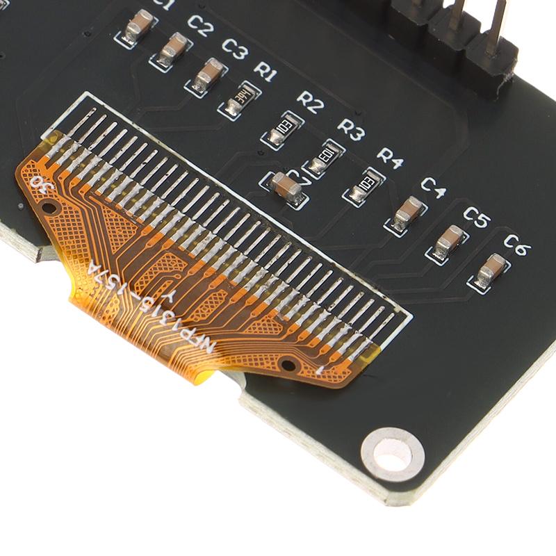 0,96-tommers OLED-skjerm Hvit/Blå 12864 Skjermmodul med Matrise 4 Tasters Grensesnitt Tastatur IIC SSD1315