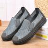 Summer mesh shoes men's old Beijing mesh shoes breathable dad shoes middle and old hollowed casual shoes mesh soft sole work shoes