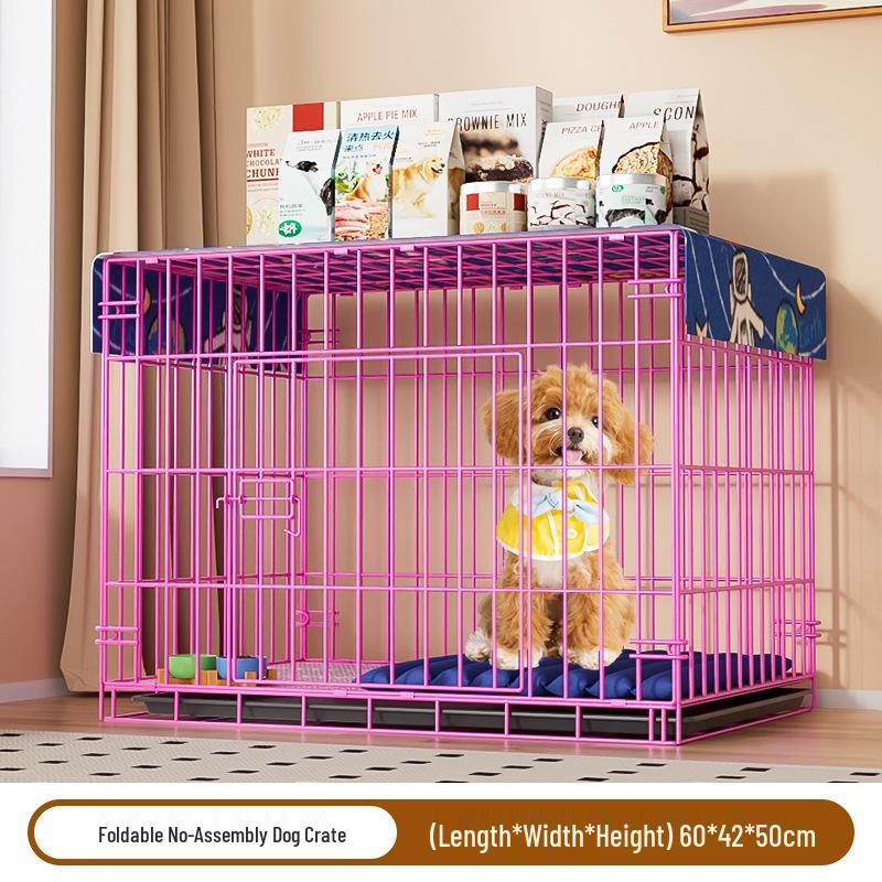 Indoor Pet Cage with Toilet for Small to Medium Dogs & Cats