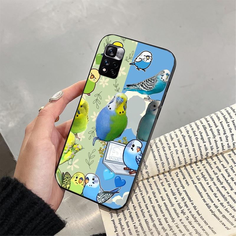 Phone Case For Xiaomi Redmi note 14 Pro 14 13 12 11 10 Pro 14S 12S 11S Redmi 14C 13C 10 Cockatiel bird