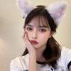 Sexy Cat Ears Headband For Women Girls Lace Bow Necklace Plush Bell Hairband Cosplay Masquerade-Party Costume Hair Accessories