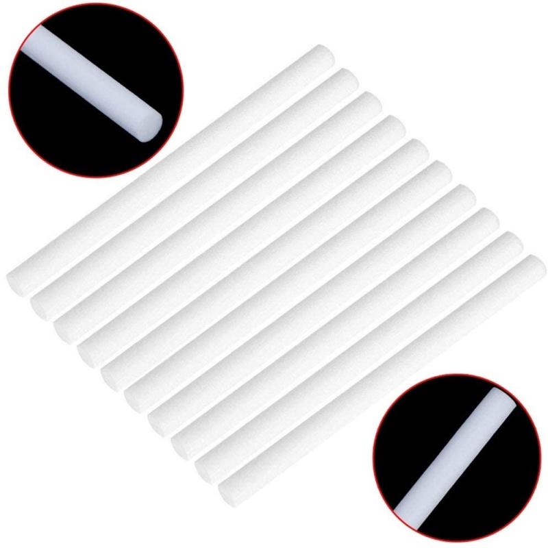 Filtros de humidificador de algodón, varillas de 8mm x 130mm, humidificadores, hisopo de algodón, mechas absorbentes de repuesto