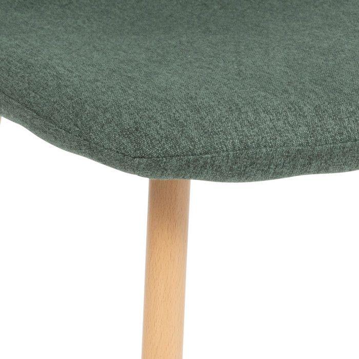 Lot de 2 chaises style Vintage "Marylin" pieds métal imitation hêtre Atmosphera - Cèdre