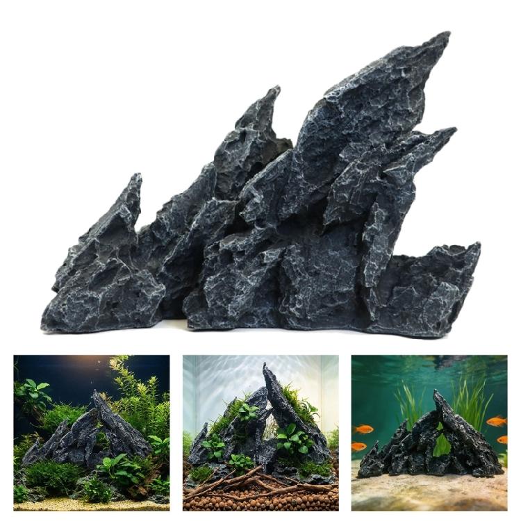 Artificial Rock Hide Cave Mountain Underwater Fish Tanks Ornament Landscaping Craft Living Room Resins Aquariums Rock