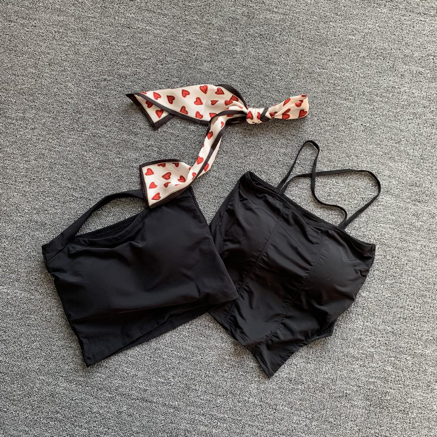 

Petite Ice Silk Halter Top: Multiple Styles, Beautiful Back, Strapless with Chest Pads - Ideal Autumn Inner Wear. Black - Style 1