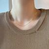 18K Gold-Plated Stainless Steel Round Snake Chain Necklace - New Style