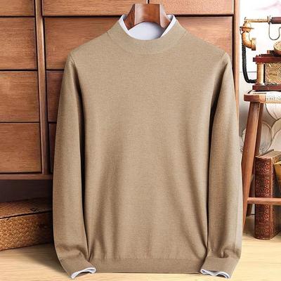 Herren Frühlings-High-End Dünnstrickpullover 2026 - Halbhoher Kragen Lässiges Basisteil für Alle Altersgruppen