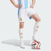 Adidas Argentina 24 Home Shorts With Logo Print And Elastic Waist Men Bottoms White Blue IN6928