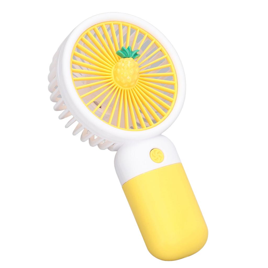 Mini Handheld Fan Cartoon Design Strong Wind USB Rechargeable Mini Portable Fan for Travel Office