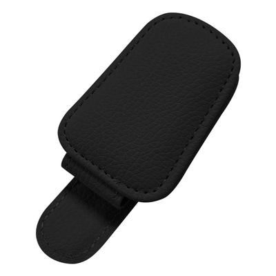 Accroche-lunettes universel Clip porte-billet en cuir Clip pour lunettes de soleil de haute qualité Pare-soleil Voiture