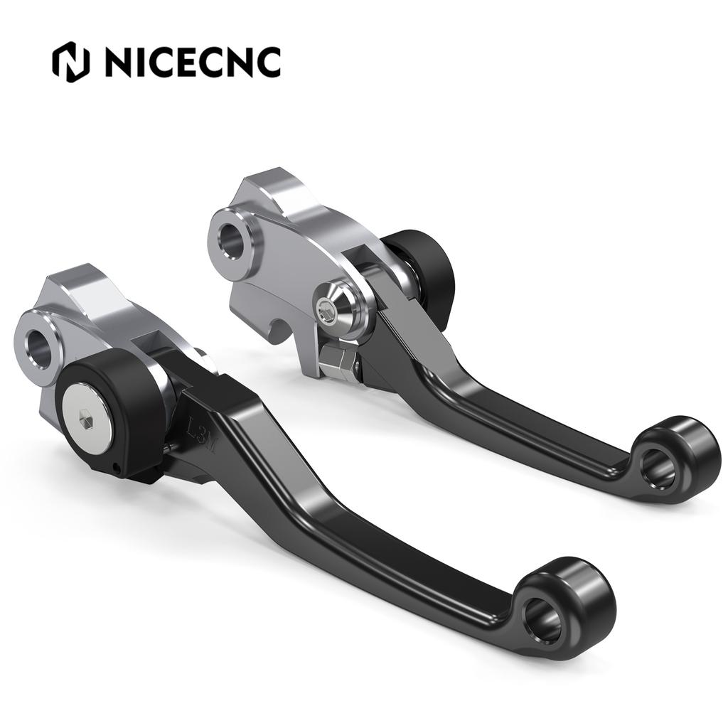 NICECNC For GasGas EC 300 EC 250 2021-2025 BrakTec Folding Clutch Lever Brake Lever For Husqvarna TE 300 TE 250 FE 450 2022-2024