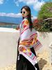 New Summer Chiffon Hijab Women Silk Scarf Vintage Print Mujer Long Shawl Bandana Sarong Beach Wrap Scarve Pareo Bufanda Stoles