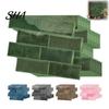 Removable Waterproof Wall Film 8PCS Faux Brick Stickers, Adhesive Mosaic Decals, Moisture-proof Easy Decorative Sheets Peel And Stick Tile Stickers